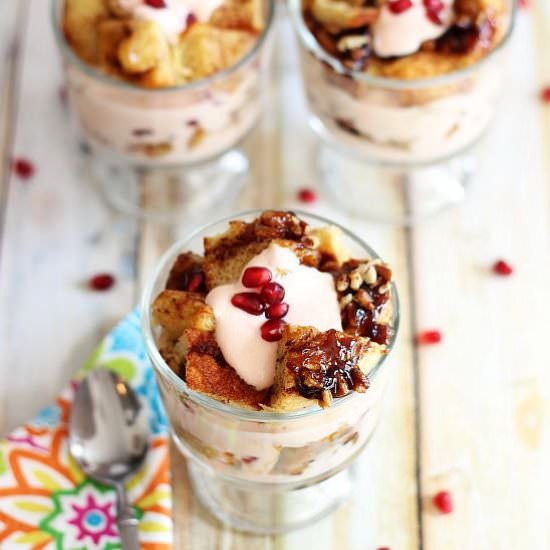 Cinnamon Roll Breakfast Parfaits