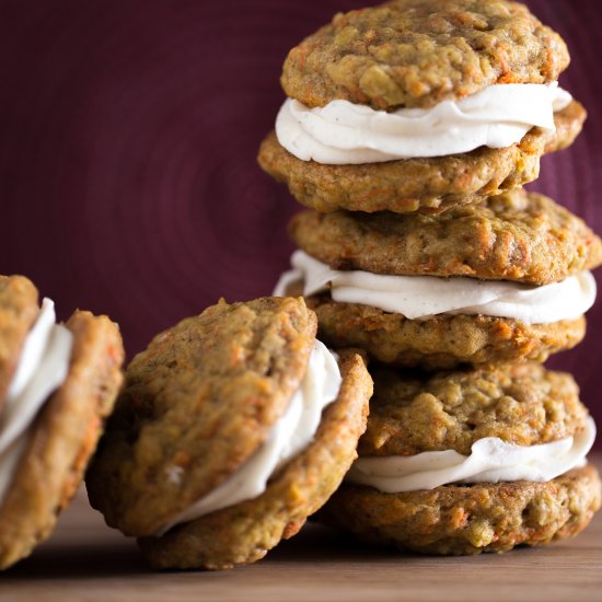 Carrot Cake Sandwich Cookies