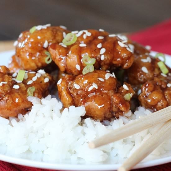 Easy Sticky Sesame Chicken