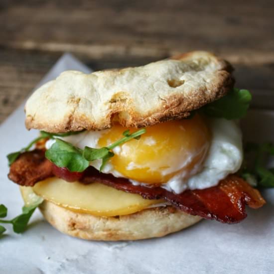 Bacon Egg & Smoked Gouda Sandwich