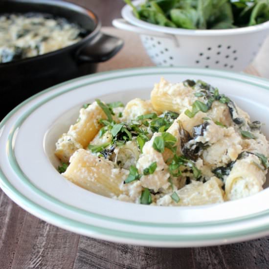 Four Cheese Stuffed Baked Rigatoni