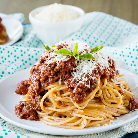 Slow Cooker Bolognese Sauce