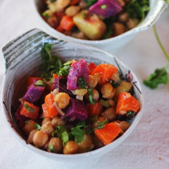 Tri-Color Sweet Potato Salad