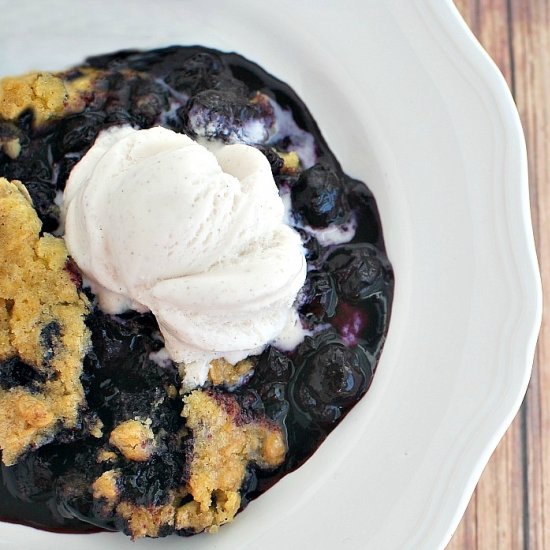 Blueberry Cake Mix Crumble