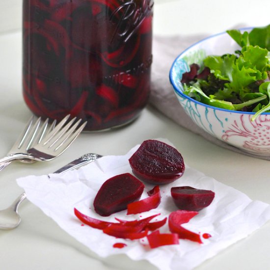 Easy Pickled Roasted Beets