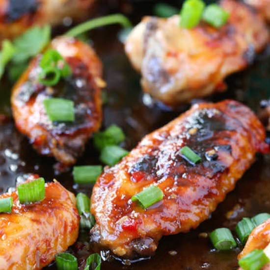 Sticky Thai Chicken Wings