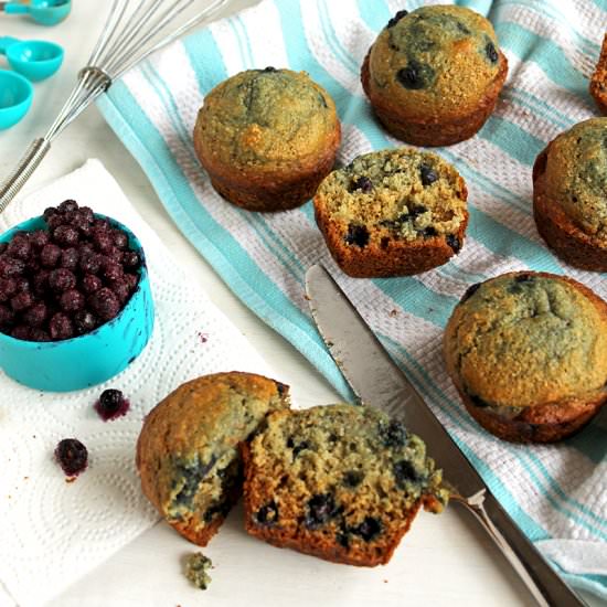 Healthy Blueberry Muffins