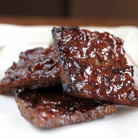 Homemade Chinese BBQ Pork Jerky