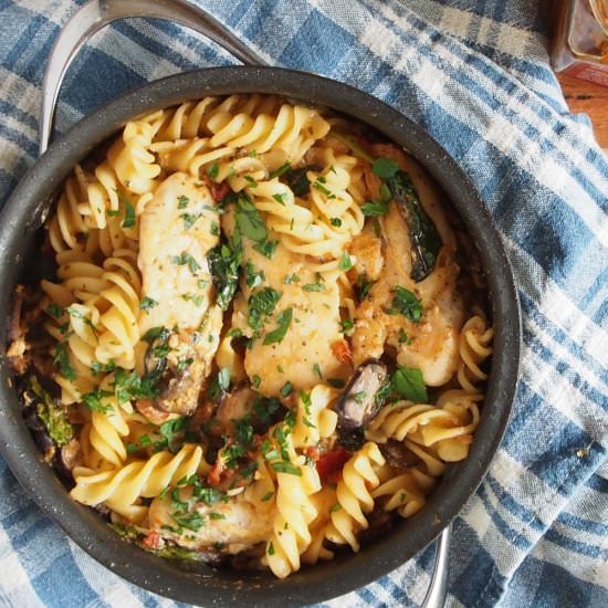 Creamy Sun-Dried Chicken Pasta