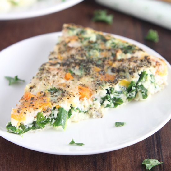 Kale & Butternut Squash Quiche