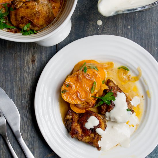 Allspice Chicken & Sweet Potatoes