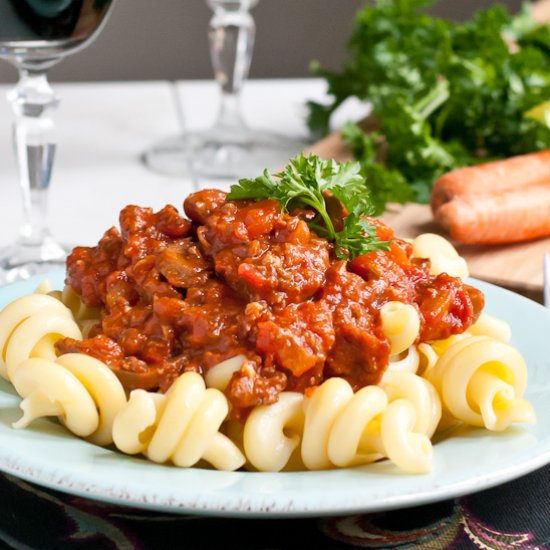 Slow Cooker Sausage Ragu