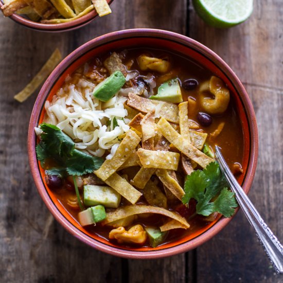 Cheesy Chicken Tortilla Tortellini