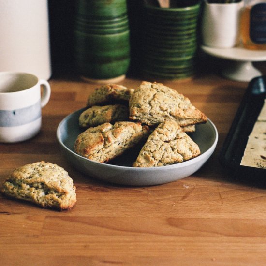 Tangerine Poppy Seed Scones