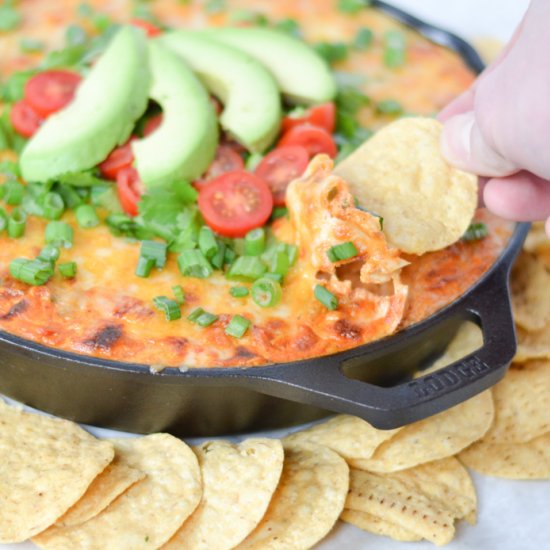 Cheesy Chicken Enchilada Dip