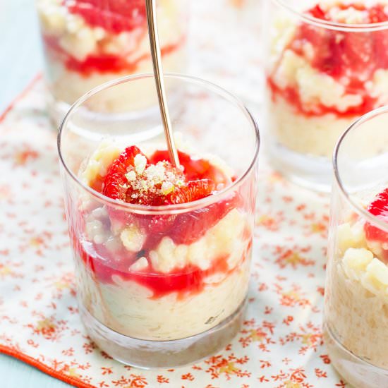 Coconut Blood Orange Rice Pudding