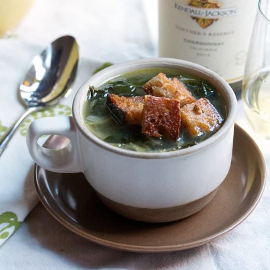 Kale & Caramelized Onion Soup