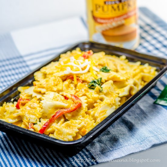 Bow-Tie Pasta in Pumpkin Sauce