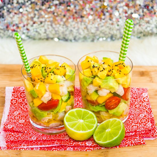 Tropical Shrimp Parfait