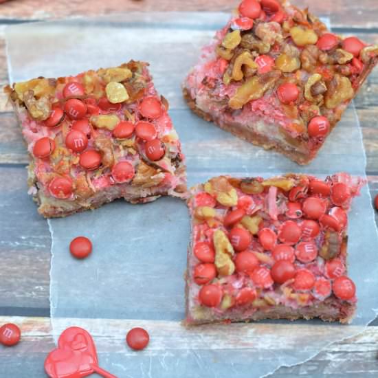 Gluten Free Valentine’s 7 Layer Bar