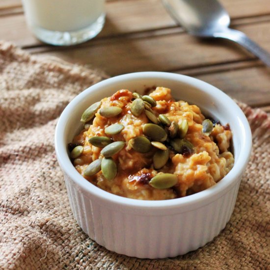 Maple Pumpkin Pie Oatmeal