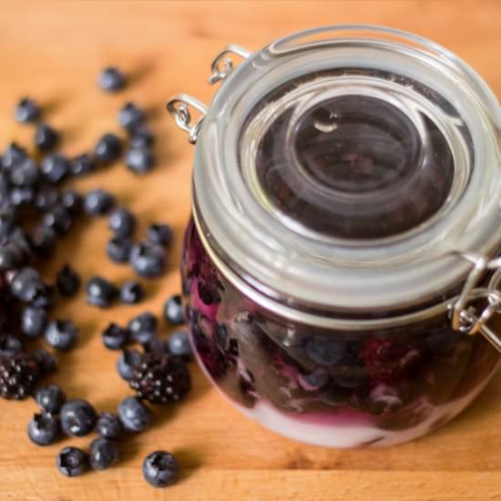 Blackberry Blueberry Rumtopf