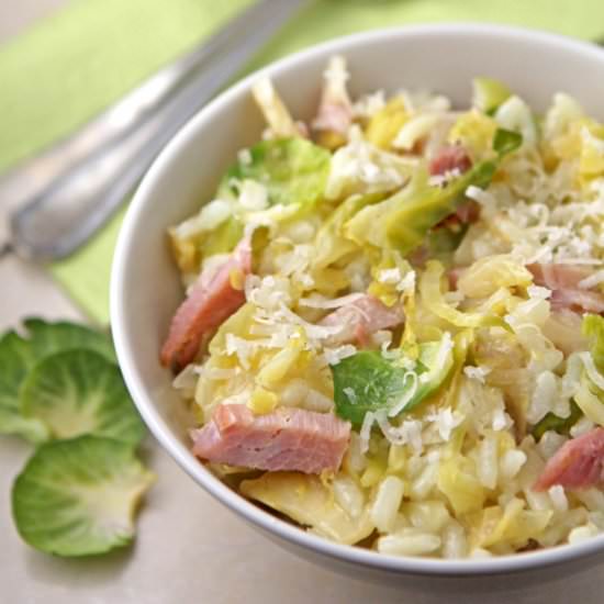 Gammon and Sprout Risotto