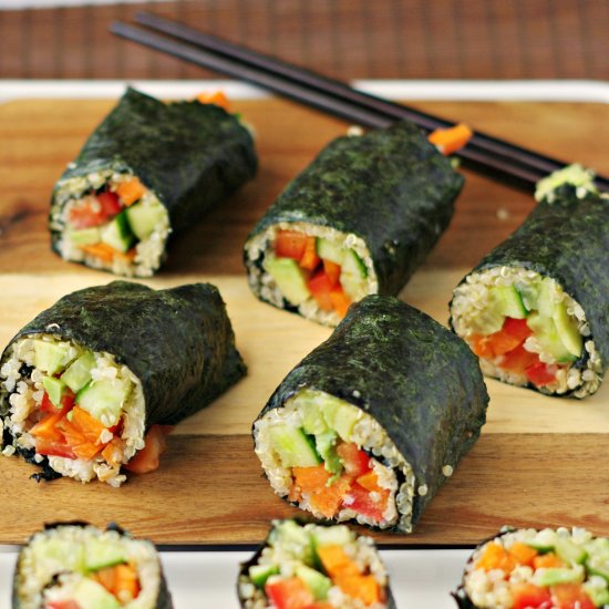 Vegetarian Quinoa Nori Rolls