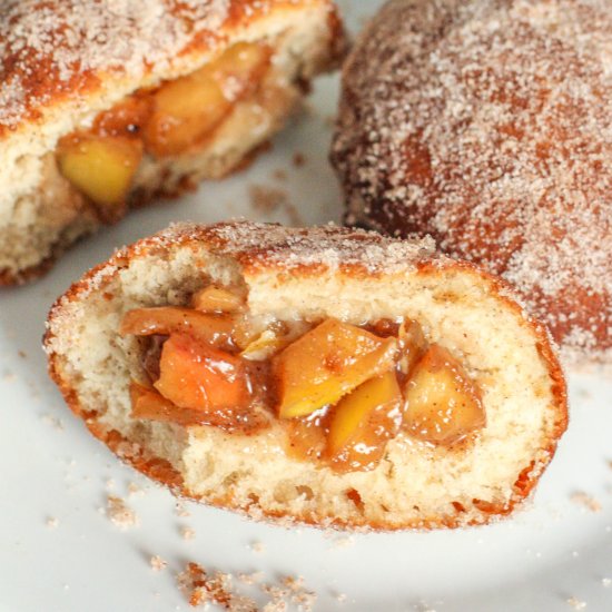 Apple Filled Doughnuts