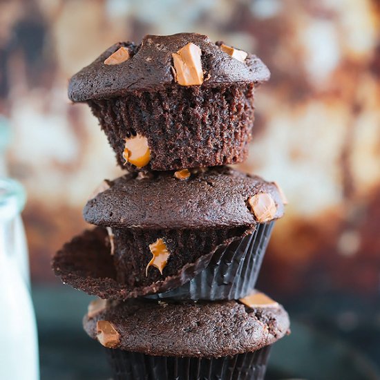 Galaxy Chunk Chocolate Muffins