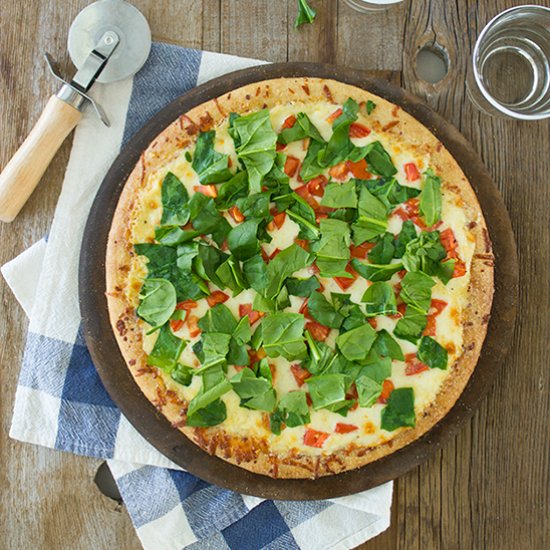 Spinach & Tomato Pizza