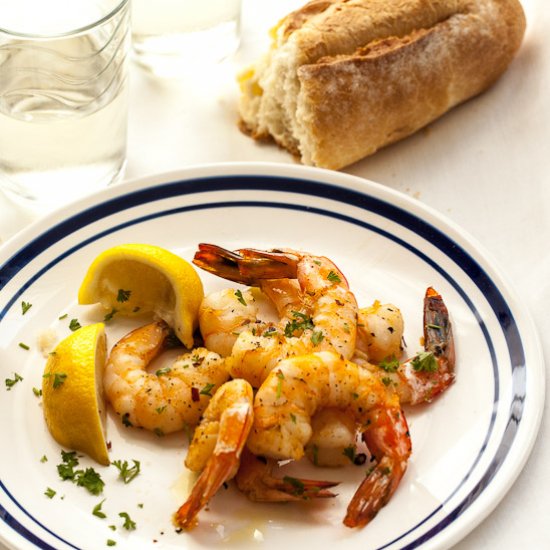 Spanish Style Shrimp with Garlic