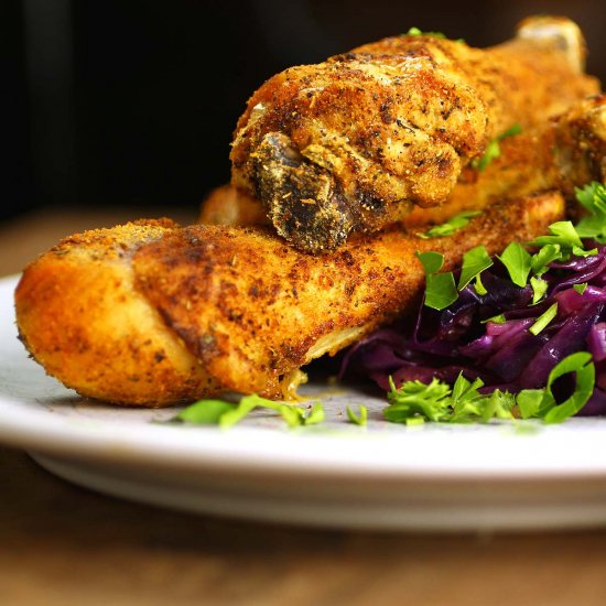 Baked Chicken & Braised Red Cabbage