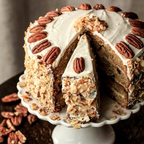 Delicious roquant carrot cake