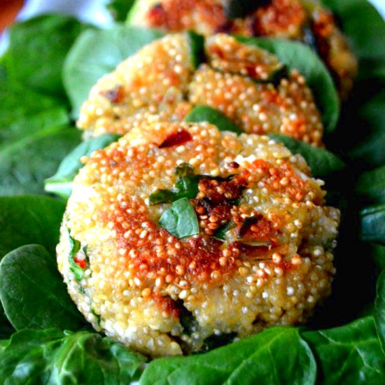 Spinach and Feta Quinoa Patties