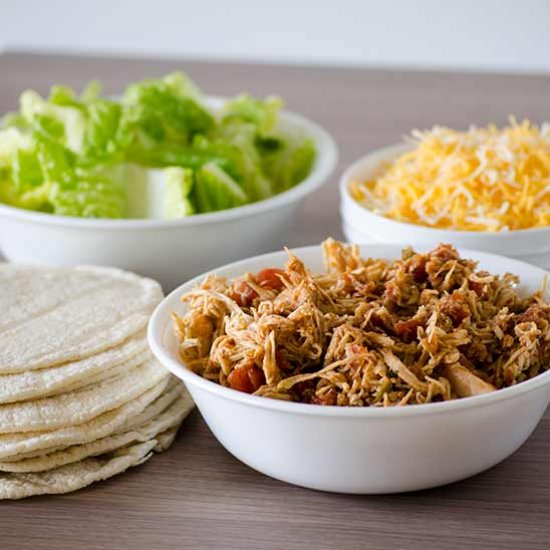 Crock Pot Chicken Tacos