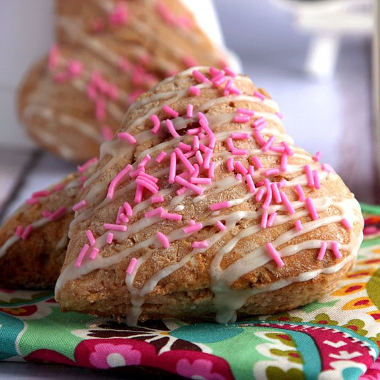 Sweetheart Strawberry Scones