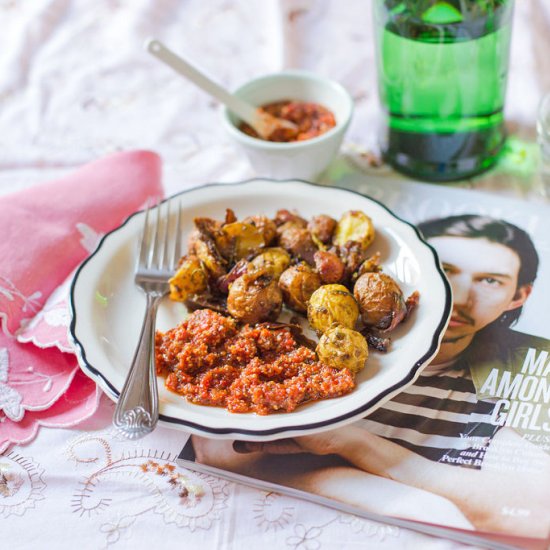 Roasted Baby Potatoes with Radish