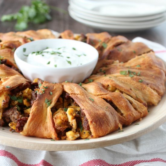 Breakfast Taco Ring