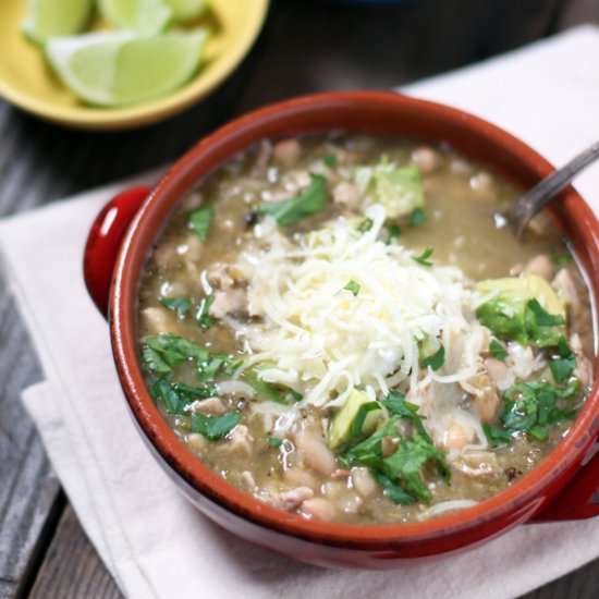 Smoked Chicken Verde Soup