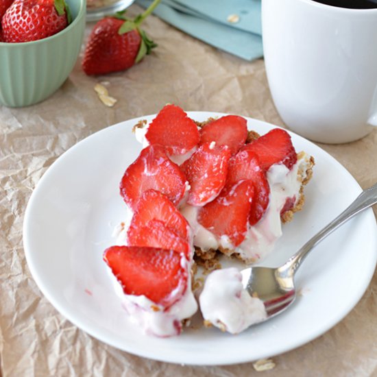 Strawberry Cheesecake Yogurt Tart