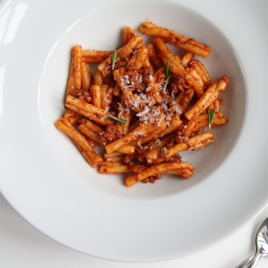 Pasta sauce with sausage & fennel