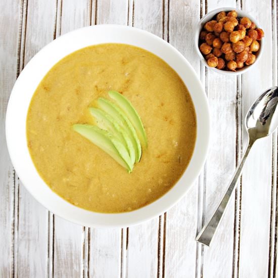 Healthy Smoky Roasted Corn Chowder