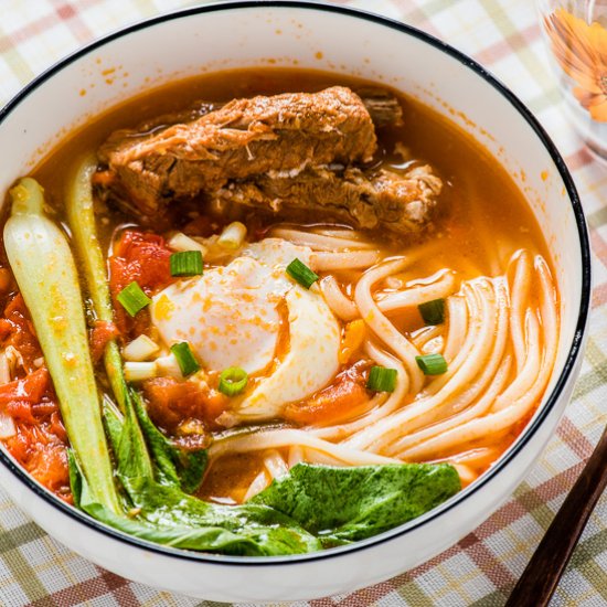 Tomato Noodle Soup