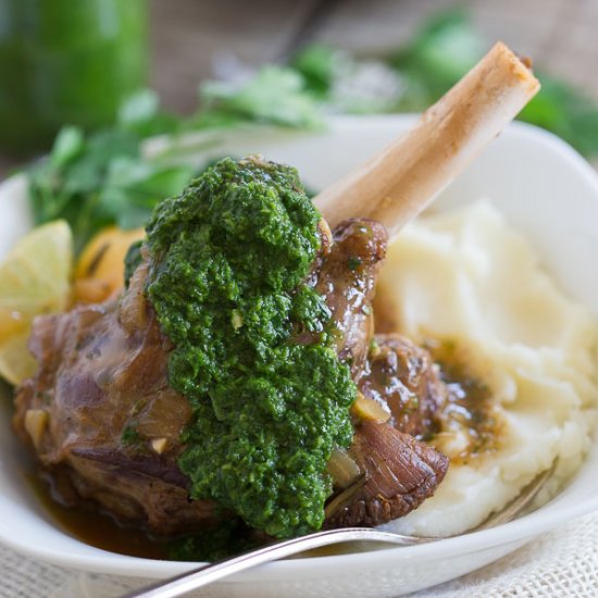 Citrus Braised Lamb Shanks