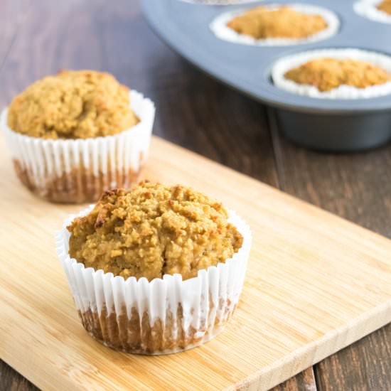 Grain Free Pear Flax Muffins