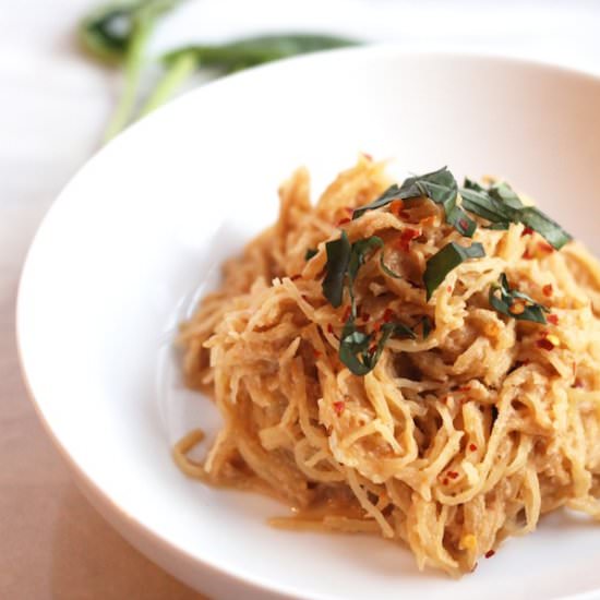 Spaghetti Squash with Tomato Cream