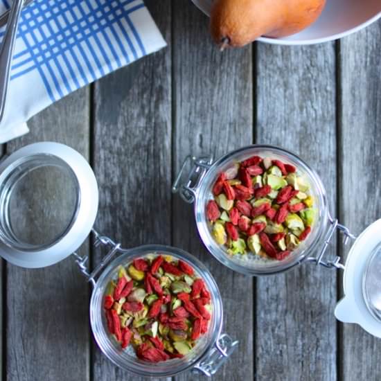 Ginger Citrus Chia Cups with Gojis