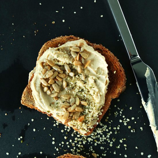 Seedy Hummus Toast