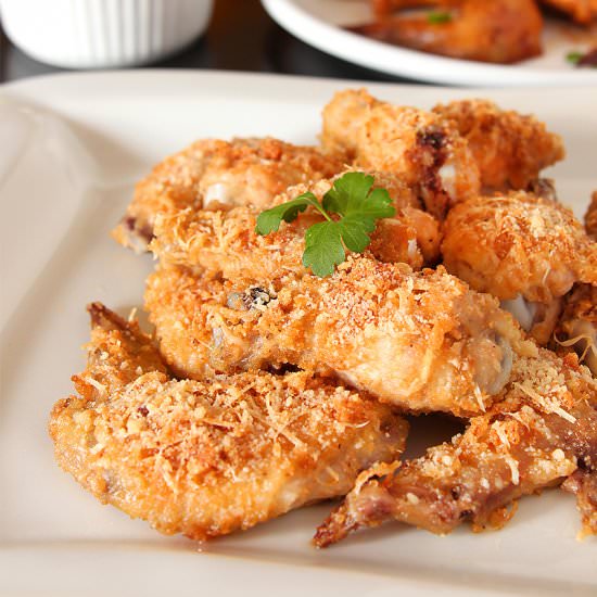 Parmesan Crusted Chicken Wings